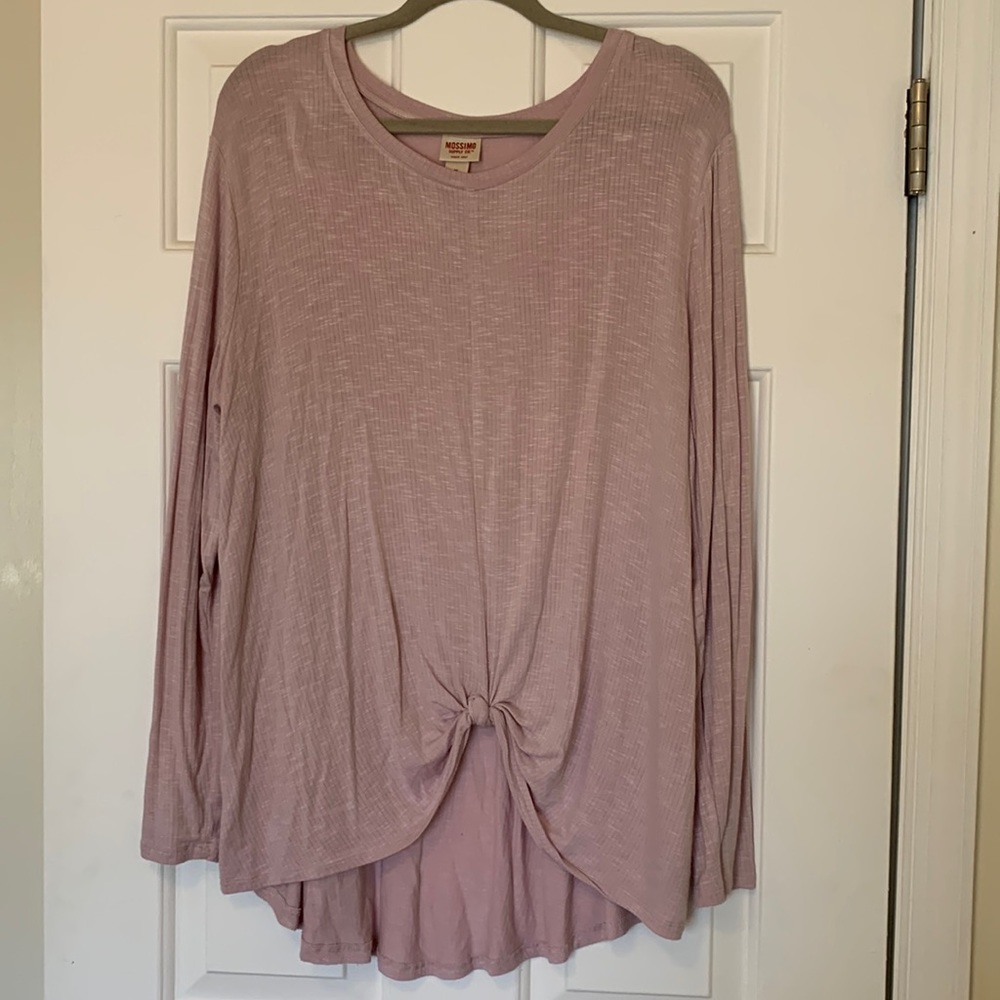 Lavender Ribbed Long Sleeve